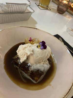 Sticky toffee pudding  at Pink Lettuce in Chester