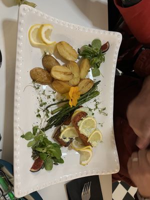 Pan fried Salmon   at Pink Lettuce in Chester