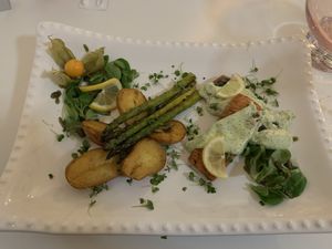 Tofu salmon   at Pink Lettuce in Chester