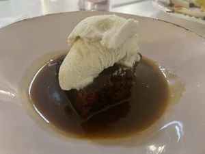 Sticky toffee pudding   at Pink Lettuce in Chester