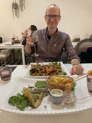 Happy new year with fish & chips and BBQselection  at Pink Lettuce in Chester