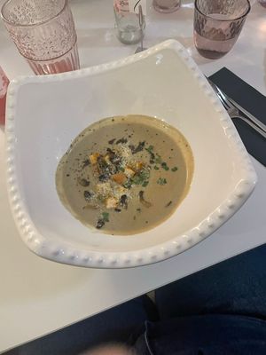 The beautiful, delicious soup at Pink Lettuce in Chester