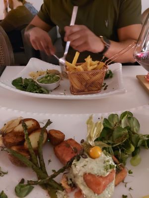 "Salmon" and tofish at Pink Lettuce in Chester