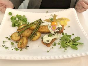 Vegan Salmon 🍣   at Pink Lettuce in Chester