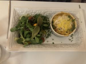 Mac and cheese with bacon  at Pink Lettuce in Chester