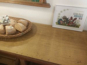 on the left: bread from the day before which they sell a little bit cheaper at Horno Santa Madrona in Barcelona