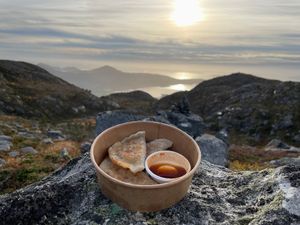 Take away dumplings  at Chay Vegan in Stavanger