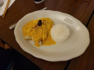 Potatoes in spicy Chili sauce at Andean Garden - Cloud Kitchen - Maybe closed in Brooklyn