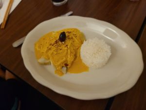 Potatoes in spicy Chili sauce at Andean Garden - Cloud Kitchen - Maybe closed in Brooklyn