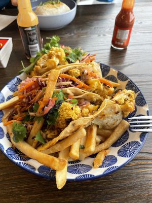Cauliflower taco plate  at Bebita in Jindabyne