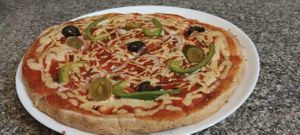 Whole Wheat Oil free Vegan Pizza at Cafe ZERO in Karnataka