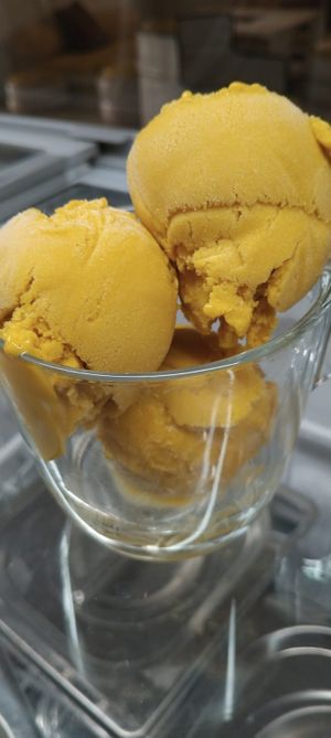 WFPB Mango Gelato/Ice cream at Cafe ZERO in Karnataka