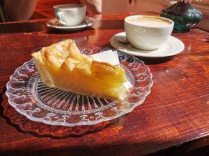 Vegan apple pie at Liberica Cafe in Prague