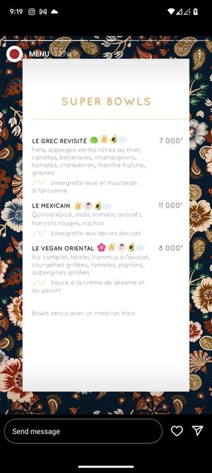  at Flow Happiness Food in Dakar