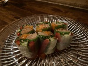 Sushi rolls at Cafe Banmari in Mishima