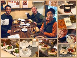 Customers from overseas at Cafe Banmari in Mishima