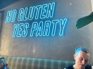 How wonderful! No cross-contamination here!   at Grosso Napoletano Senza Glutine in Madrid