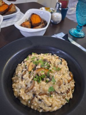 Risotto mit Champignons at Sal Grosso in Sao Miguel