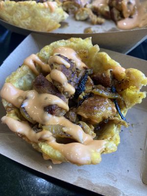 Mofongo cups - delicious!!!  at Casa Borinqueña in San Francisco