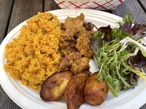 Chicken Sampler Plate  at Casa Borinqueña in San Francisco