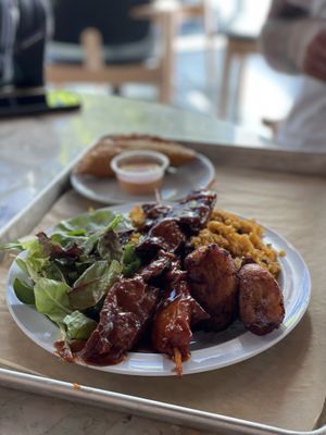 Mixed plate   at Casa Borinqueña in San Francisco