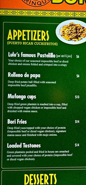 Appetizers at Casa Borinqueña in San Francisco