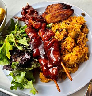 Sample plate at Casa Borinqueña in San Francisco