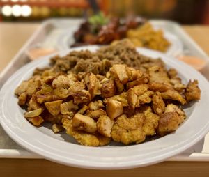 Loaded Tostones  at Casa Borinqueña in San Francisco