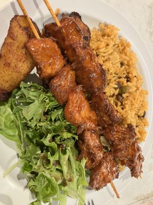 Vegan chicken   at Casa Borinqueña in San Francisco