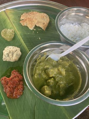 Curry de espinaca   at Ahimsa - Maybe closed in Managua