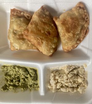 Samosas veganas  at Ahimsa - Maybe closed in Managua