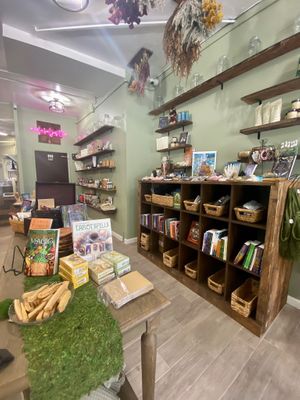 Crystal and witchcraft supplies and sustainable provisions at Barely Vegans in New Rochelle