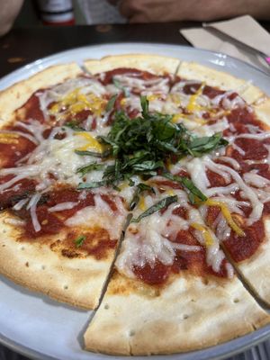 Cauliflower Pizza  at Barely Vegans in New Rochelle