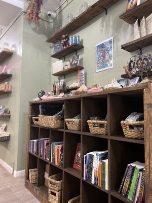 Gift shop area  at Barely Vegans in New Rochelle