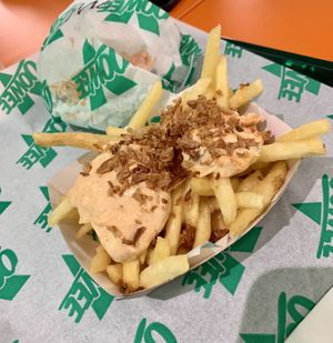 Double dirty fries (personal size)  at Oowee Vegan in Brighton