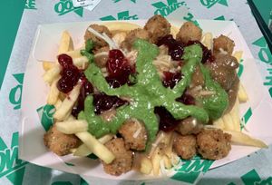 Christmas Poutine!  at Oowee Vegan in Brighton