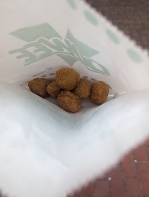 Chili cheese bites at Oowee Vegan in Brighton