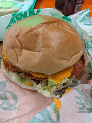 Smashburger at Oowee Vegan in Brighton