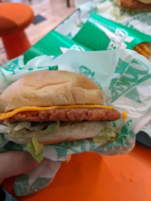 Smashburger at Oowee Vegan in Brighton