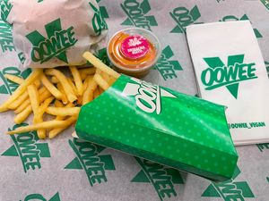 The Big VG menu  at Oowee Vegan in Brighton