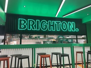 Dining area  at Oowee Vegan in Brighton