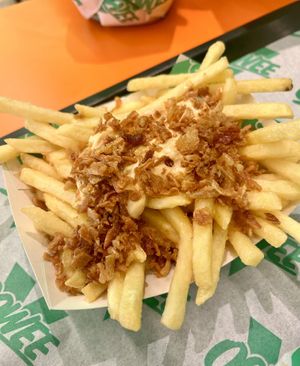 Dirty fries   at Oowee Vegan in Brighton