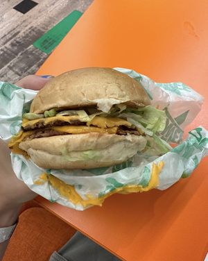 Vegan smash burger!  at Oowee Vegan in Brighton