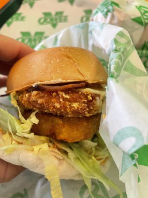 Big Bacon Swiss  at Oowee Vegan in Brighton