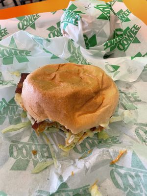 Big Bacon Swiss  at Oowee Vegan in Brighton