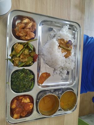Vege thali set at Saiva Kitchens in Petaling Jaya
