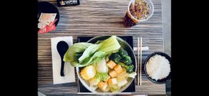 Vegetable hot pot . Vegan broth .   at Ragin Pot in Port Hueneme