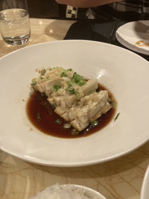 Delicious eggplant  at Wynn Hotel - Red 8 in Las Vegas