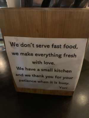 I’m happy to be patient for good food when it’s made fresh with love!  at Izakaya Ate in Noosa Heads