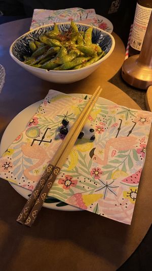 Our table setting  at Izakaya Ate in Noosa Heads